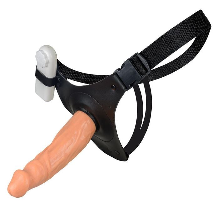 Cinto Com Prótese 16 Cm X 3,4 Cm  Com Vibro La Pimienta 