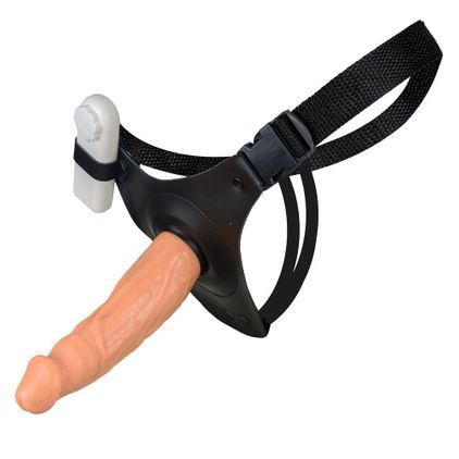 Cinto Com Prótese 16 Cm X 3,4 Cm  Com Vibro La Pimienta 