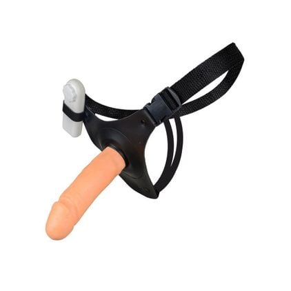 Cinta Com Protese E Vibro 15 X 4,5 Cm La Pimienta