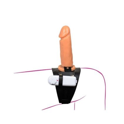 Cinta Com Protese E Vibro Para Coxa 15 X 4,5 Cm La Pimienta