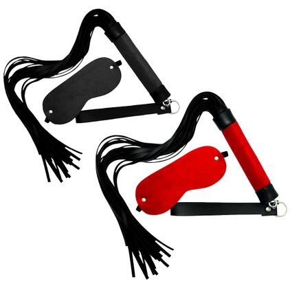 Kit Venda Com Chicote 24 Tiras Em Pelúcia Dominatrixxx