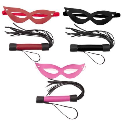 Kit Tiazinha Com Chicote 20cm Liso Dominatrixxx