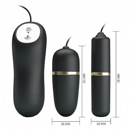 Bullet Com 2 Cápsulas Com Fio - Bouble - Pretty Love