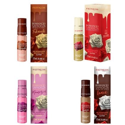 Romance Com Safadeza Gel Beijável Glitter 17ml Feitiços