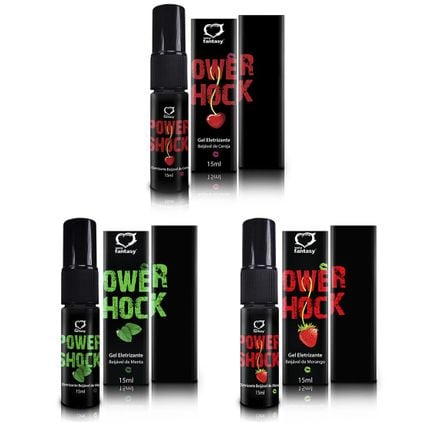 Power Shock Beijável Spray Eletrizante 15ml Sexy Fantasy 