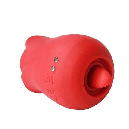 Rosa Com Pulsação Com Lingua 2 Em 1 Recarregavel