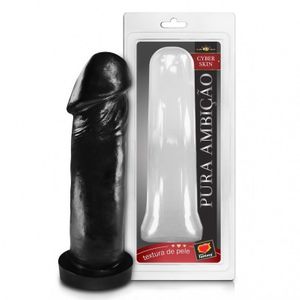 Capa Peniana Chocolate Em Cyberskin 21x6cm Sexy Fantasy