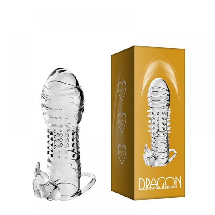 Capa Peniana Com Estimulador Vibratório E 3,8 Cm De Extensão Sexy Import