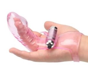 Capa De Dedos Com Vibrador Em Silicone