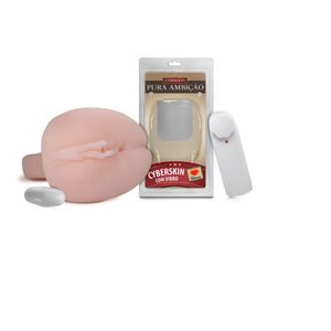 Masturbador Vagina Com Vibro Cyber 18 X 11 Cm Sexy Fantasy 