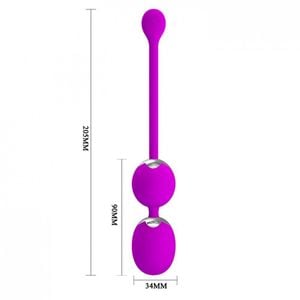 Bolas De Pompoar Com 12 Modos De Vibração E Controle Wireless  Pretty Love Willie Sexy Import