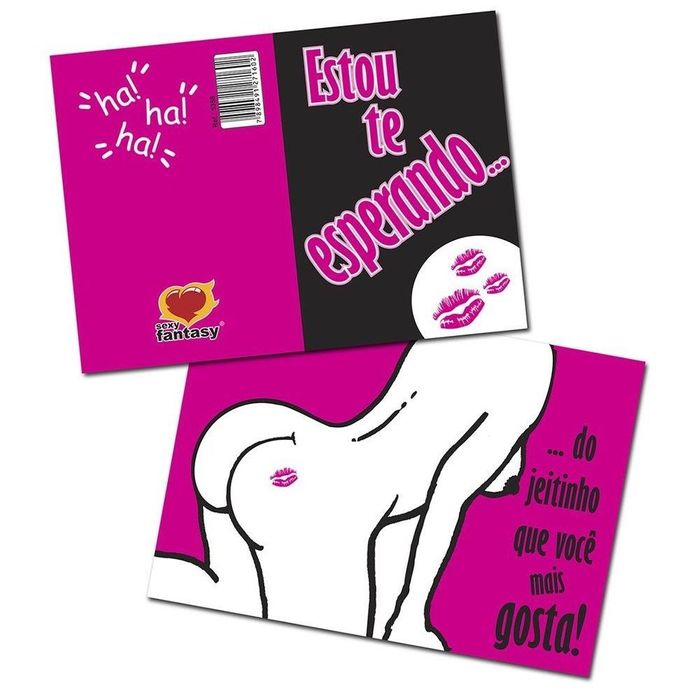 Cartão Estou Te Esperando 05 Unidades Sexy Fantasy