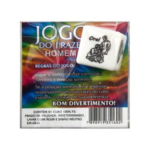 Dado Do Prazer Gay Simples Diversão Ao Cubo
