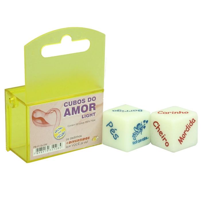 Dados Do Amor Fluorescente Unissex Duplo Diversão Ao Cubo