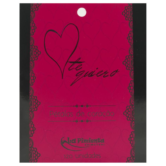 Pétalas Aromáticas Formato Coração Vermelho 120 Unidades La Pimienta
