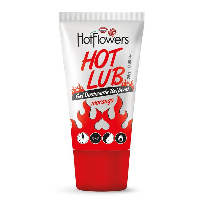 Hot Lub Gel Deslizante Beijável 25g Hot Flowers