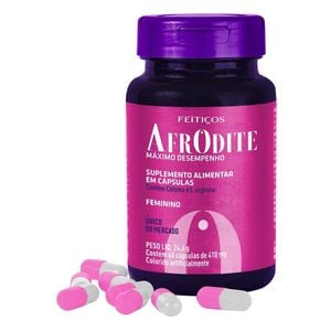 Afrodite Máximo Desempenho - Suplemento Alimentar Feminino Em Cápsulas