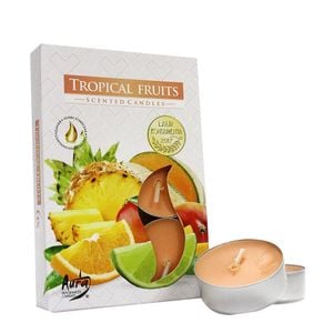 Vela Aromatizada Tropical 6 Unidades Feitiços 