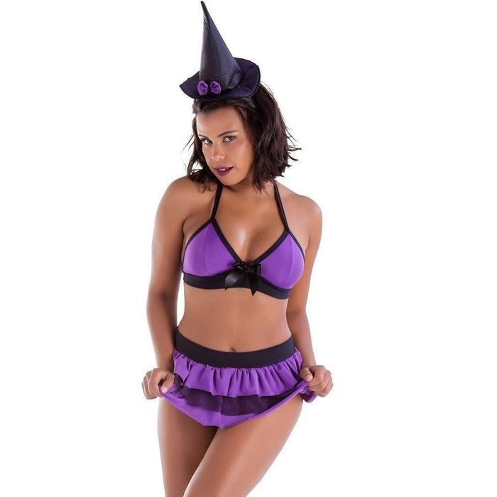Kit Fantasia Bruxa Amareto