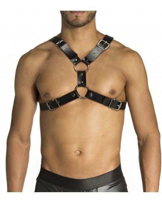 Harness Formato X De Couro Sintetico Sd Clothing