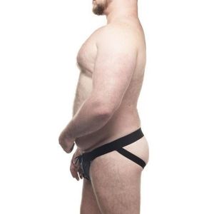 Jock Sado Ilhos Preto Plus Size Sd Clothing