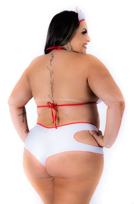 Kit Mini Fantasia Plus Size Medica Hotpimenta Sexy