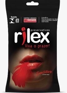 Preservativo Sensitive Com 3 Unidades Rilex