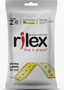 Preservativo Extra Large Com 3 Unidades Rilex