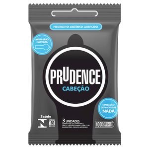 Preservativo Cabeção Com 3 Unidades Prudence 