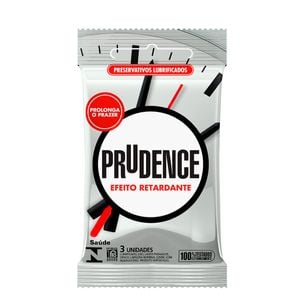 Preservativo Efeito Retardante Com 3 Unidades Prudence 