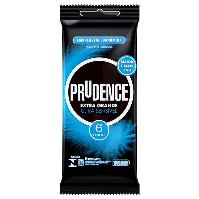 Preservativo Extra G Ultra Sensível Com 6 Unidades Prudence 