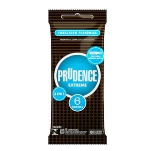 Preservativo Extreme Com 6 Unidades Prudence 