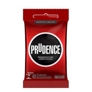 Preservativo Lubrificado Com 3 Unidades Prudence 