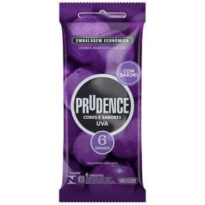 Preservativo Uva Com 6 Unidades Prudence