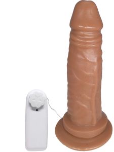 Prótese Vibrador Com Ventosa 14,5 X 4,0cm Prazer E Cia