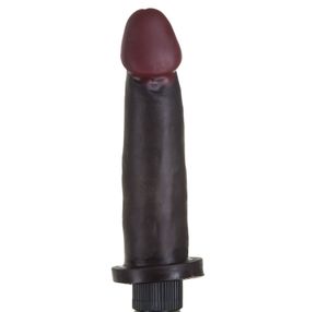 Prótese Vibrador Black Controle Interno 18 X 4,5cm Hot Flowers