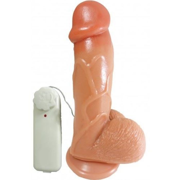 Prótese Vibrador Com Ventosa 18,5cm X 4,8 Cm Prazer E Cia 