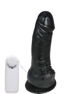 Prótese Vibrador Com Ventosa 16,5 X 3,8 Cm Prazer E Cia 