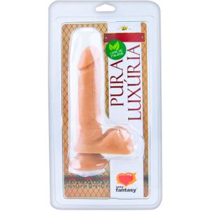 Prótese Vibrador Externo Com Escroto 15 X 3,8cm Sexy Fantasy 