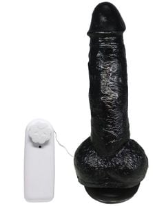 Prótese Vibrador Com Ventosa 20,6 Cm X 4,2 Cm Prazer E Cia 