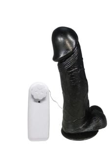Prótese Vibrador Com Ventosa 17,4 X 4,1cm Prazer E Cia
