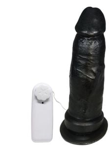 Prótese Vibrador Com Ventosa 16,5 X 4,4cm Prazer E Cia