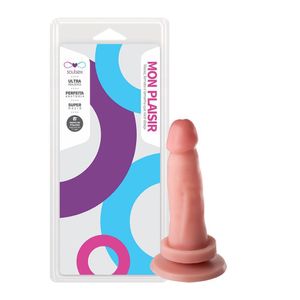 Prótese Maciça Realística Com Ventosa 13,5 X 3,5cm Soulsex