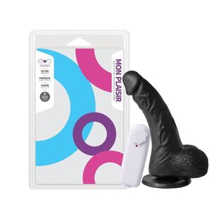 Prótese Vibrador E Ventosa 16x4cm Soulsex
