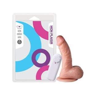 Prótese Vibrador Com Ventosa 14,5 X 3,5cm Soulsex