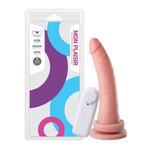 Prótese Vibrador Com Ventosa 17,5 X 3,5cm Soulsex