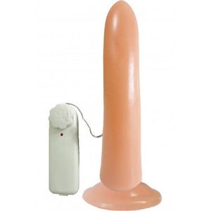 Prótese Vibrador Com Ventosa 16,0x3,5 Cm Prazer E Cia 