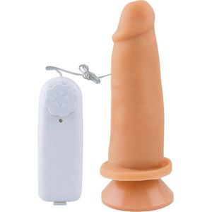 Prótese Vibrador Com Ventosa  13 X 4,2cm Sexy Fantasy