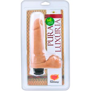 Prótese Vibrador Interno Com Escroto 20,5 X 4,7cm Sexy Fantasy 