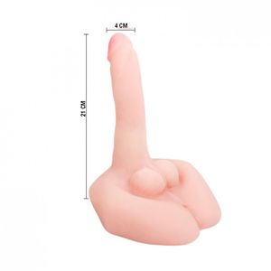 Prótese Vibrador Cyberskin Com Base Mr Big Sexy Import